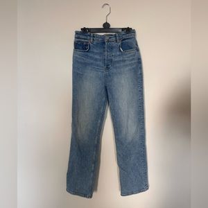 Refirmationcynthia high rise straight jeans